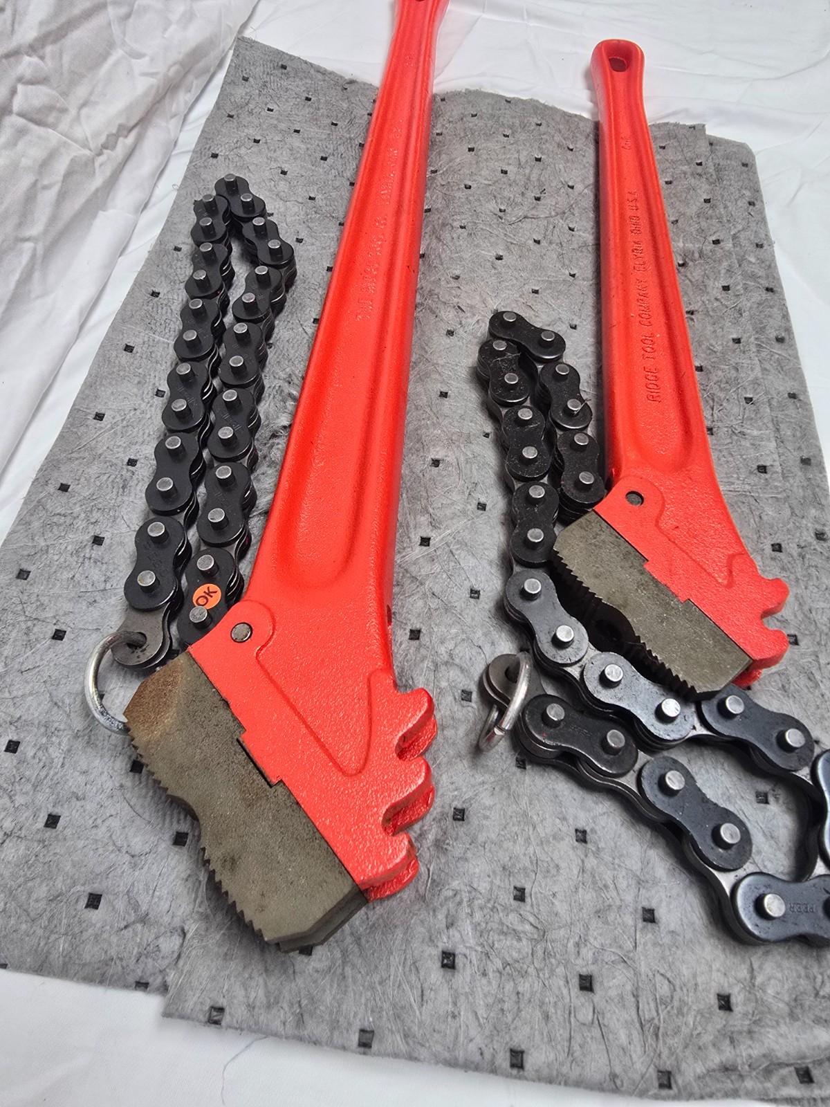 Ridgid chain wrenchs C24 and C18