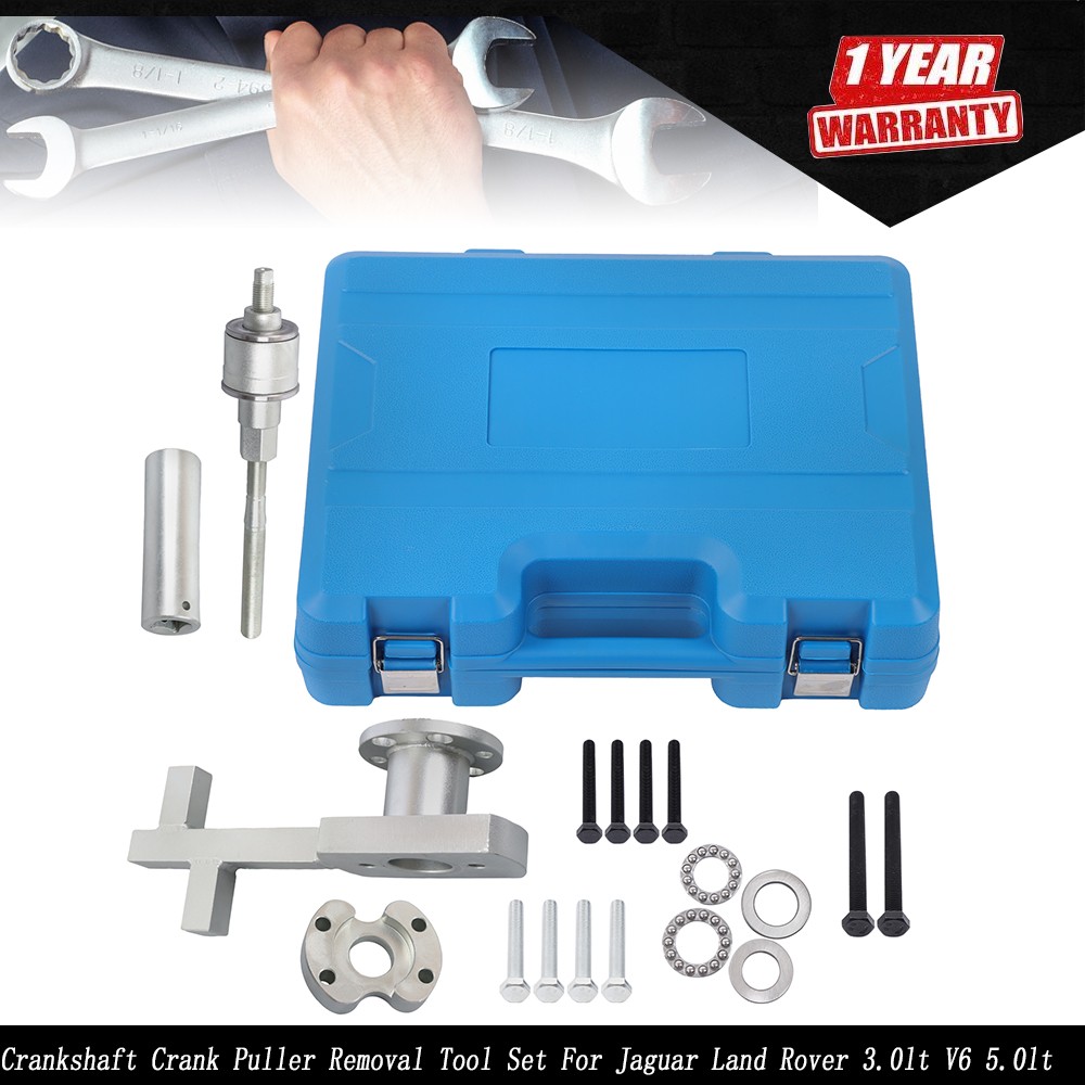 Crankshaft Crank Puller Removal Tool Set For Jaguar Land Rover 3.0lt V6 5.0lt V8