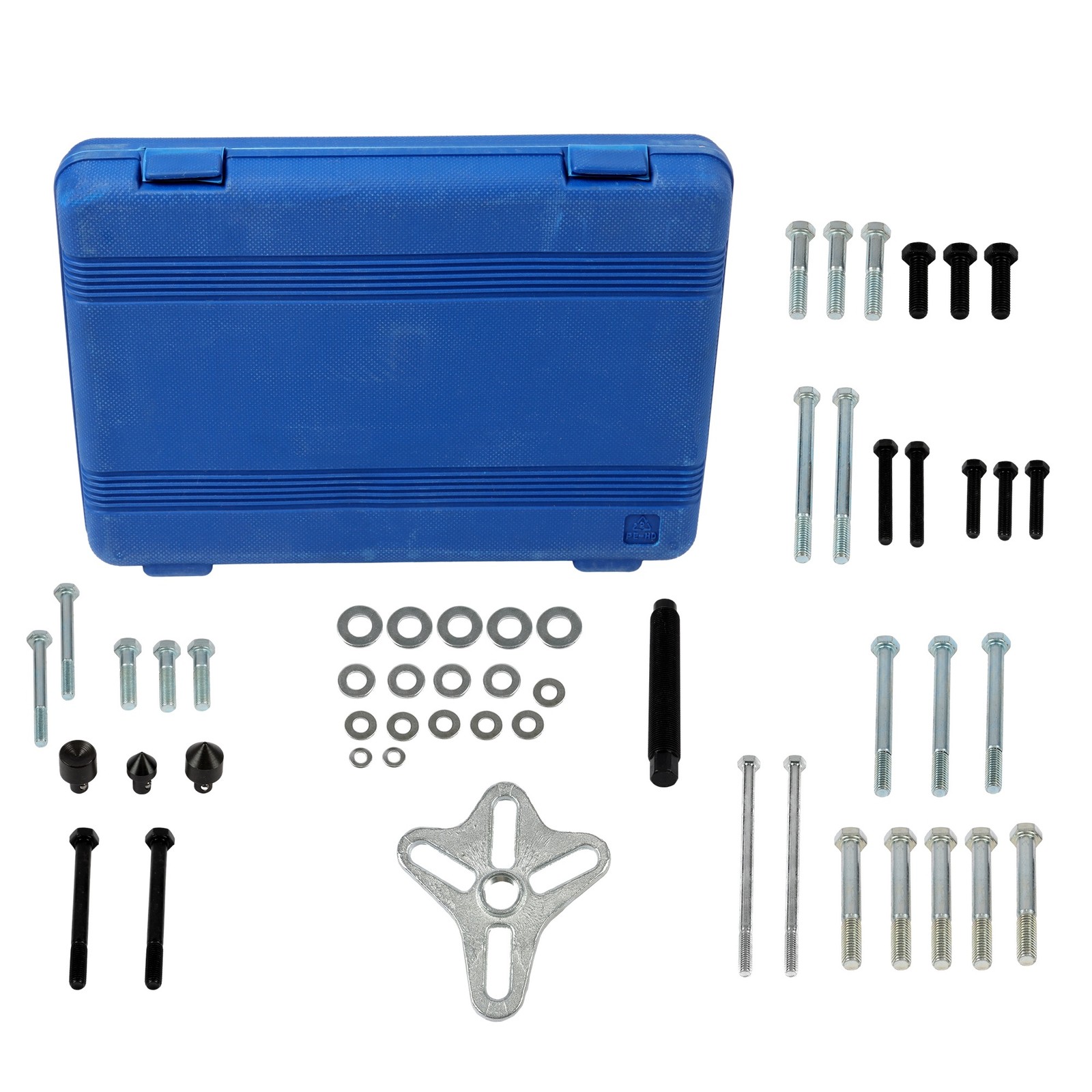 Harmonic Balancer Puller Tool 46pc Flywheel Crankshaft Pulley Steering Wheel