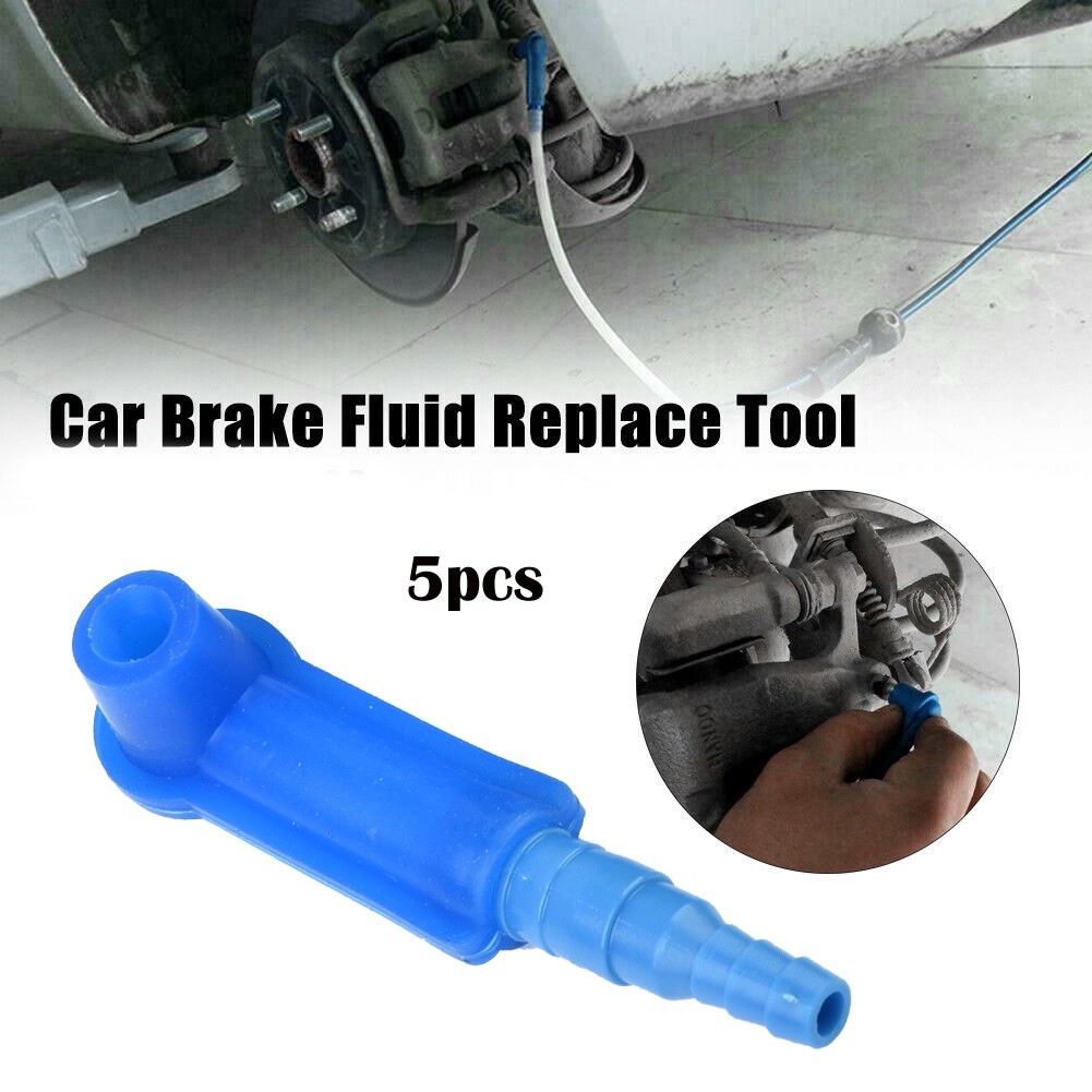5x/set Car Brake Fluid Replacement Tool Pump Oil Bleeder Change Air Kit Blue