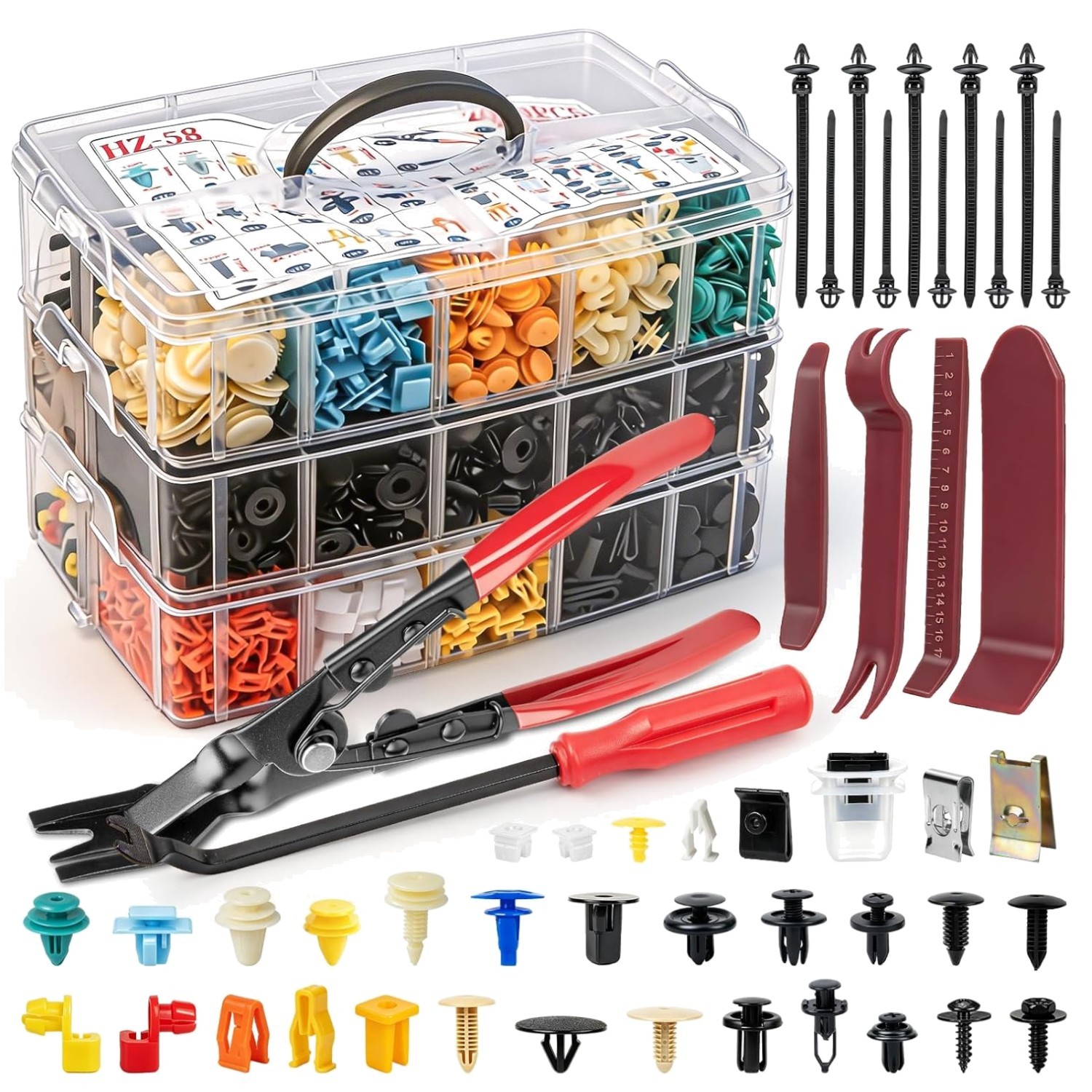 2080PCS Automotive Retainer Clips & Trim Removal Tools