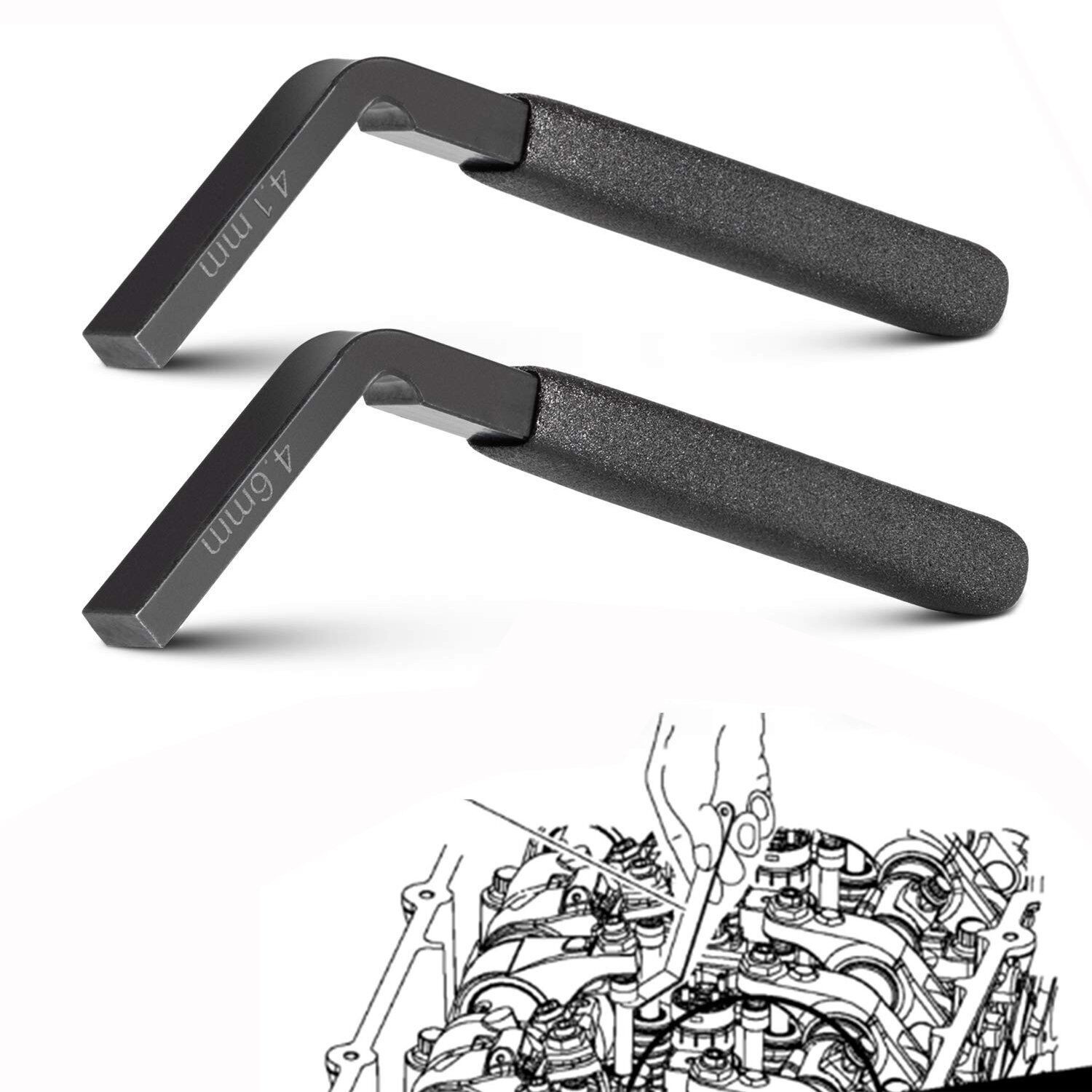 2x 4.6MM & 4.1MM Engine Brake Adjustment Tool for Detroit Diesel DD13 DD15 DD16