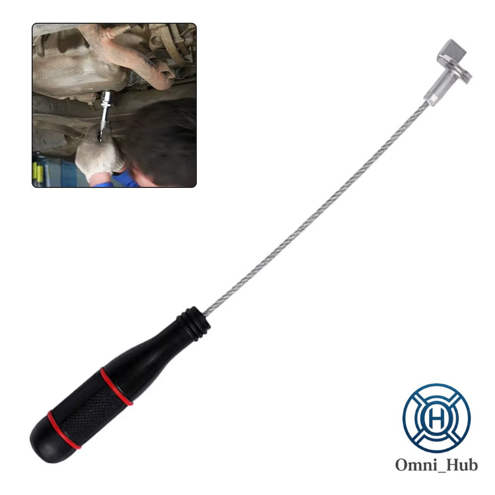 Magnetic Oil Drain Plug Remover Tool Anti Scald Pan Screw Wrench Car Repair Gear