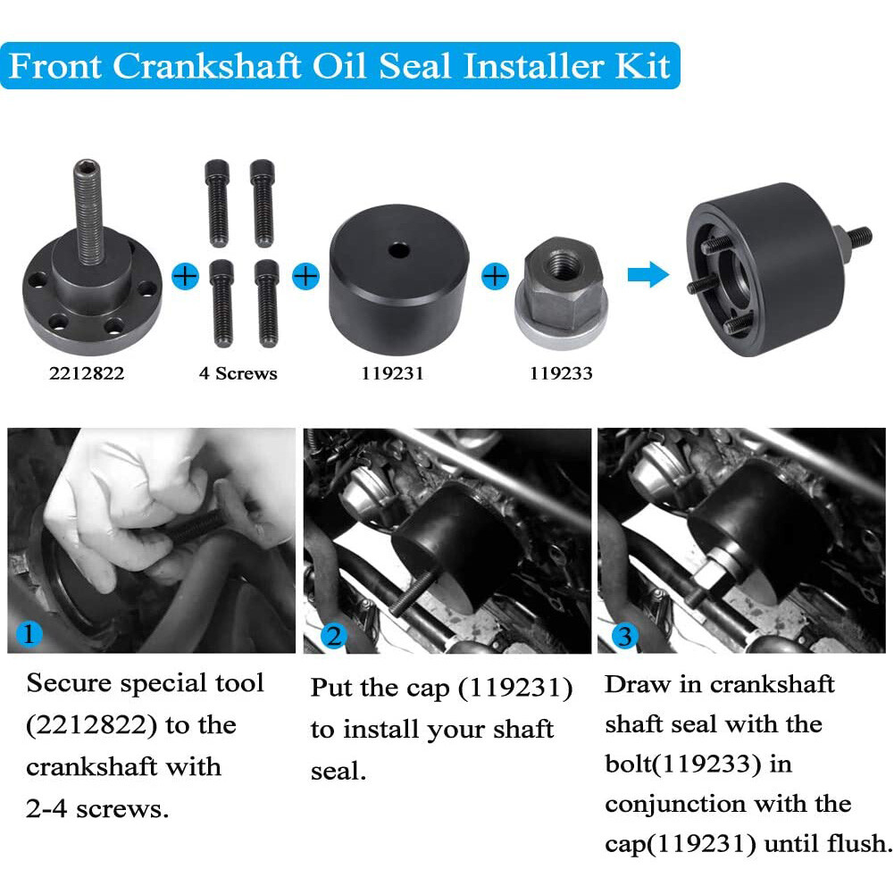 2801 Flywheel Holder & 2241 Seal Installer & 7676 Oil Seal Kit For BMW N20 N26