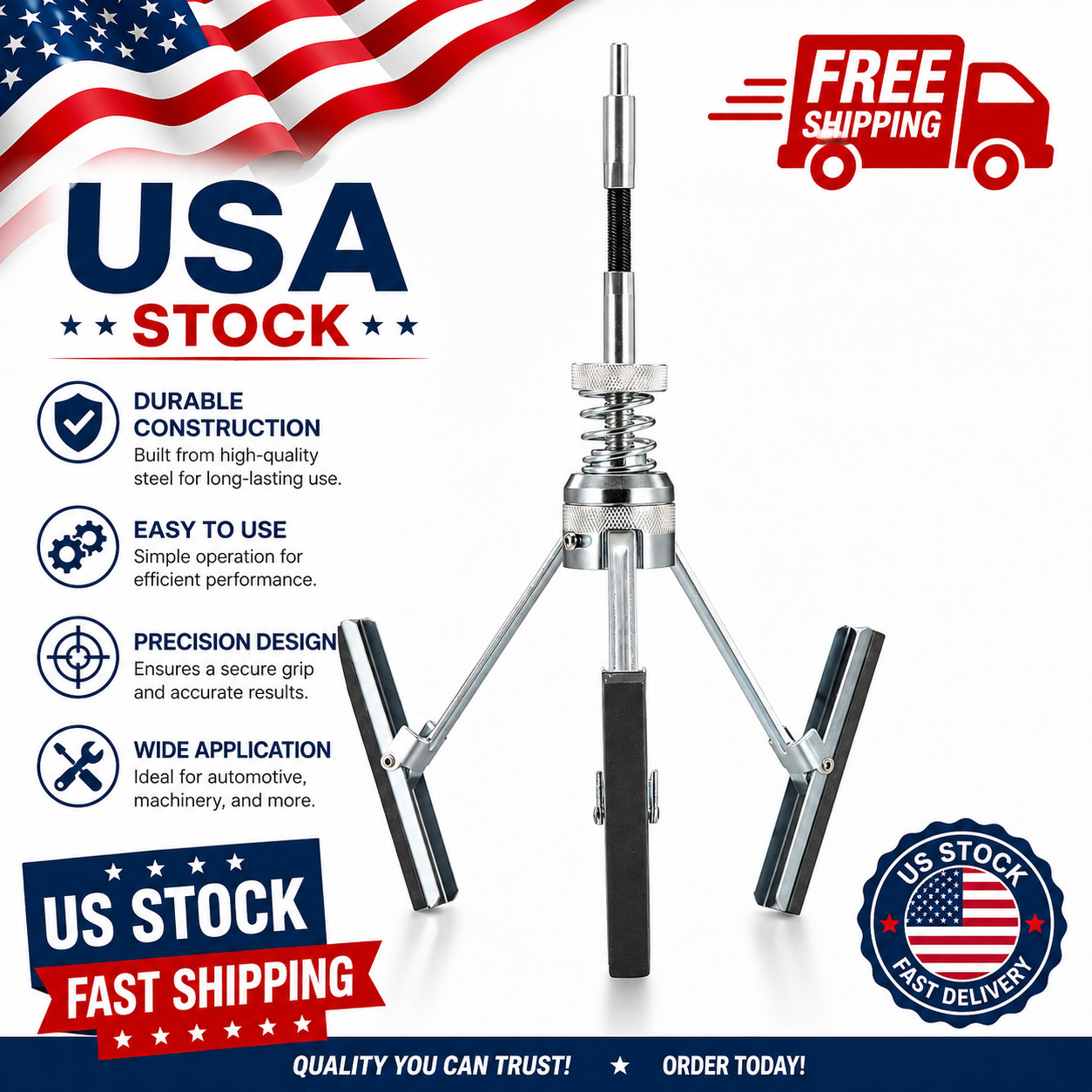 Engine Cylinder Hone Tool 2-7 Inch Diameter Adjustable Deglaze Brake Cylinder