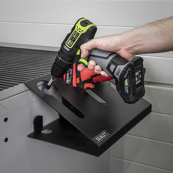 Sealey APPTH Magnetic Power Tool Holder 3 Power Tools Up to 10kg BLACK