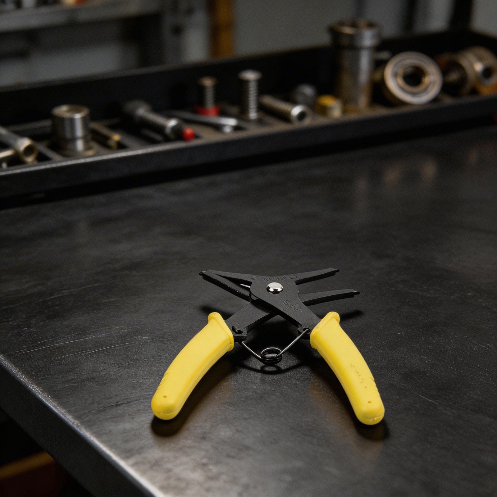 Dual Purpose Circlip Pliers Internal and External Snap Ring Tool Heavy Duty