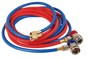FJC 6448 10′ R134 Hose Set With Manual Coupler