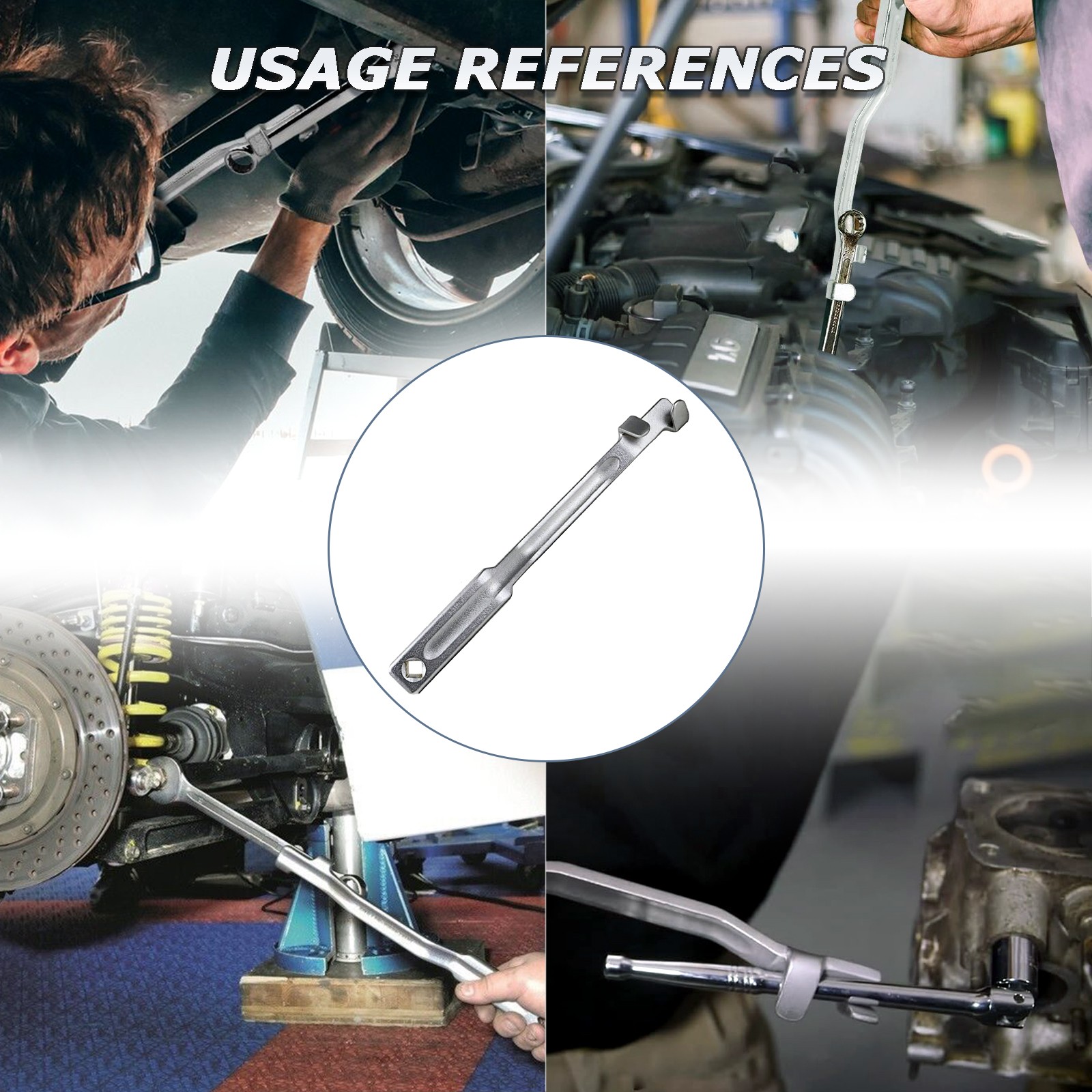 Universal Extension 1/2″ Square Drive Wrench Extender Bar Set Car Repair Tool