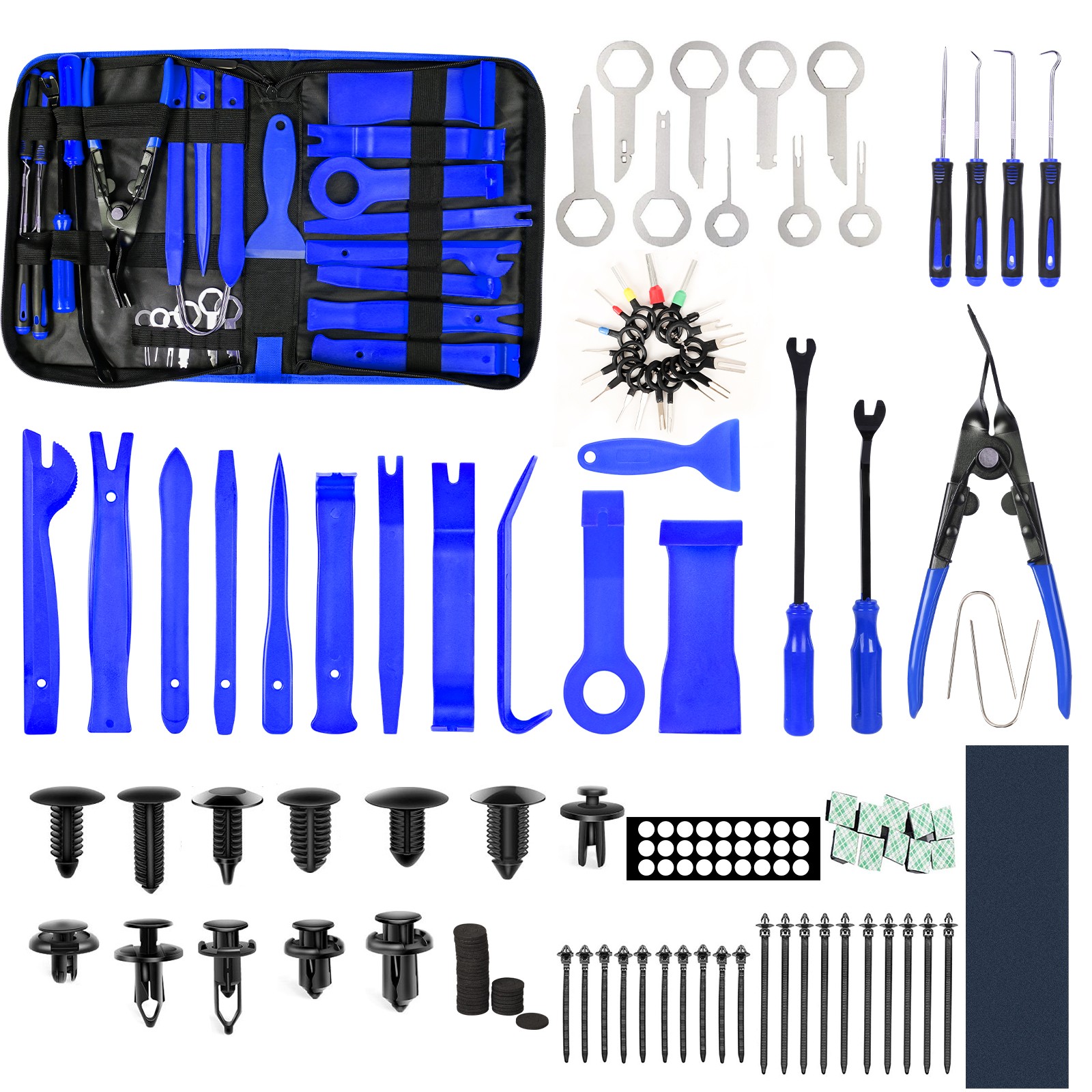 Car Door Trim Removal Tool Pry Panel Dash Radio Body Clip Installer Kit Set 238x