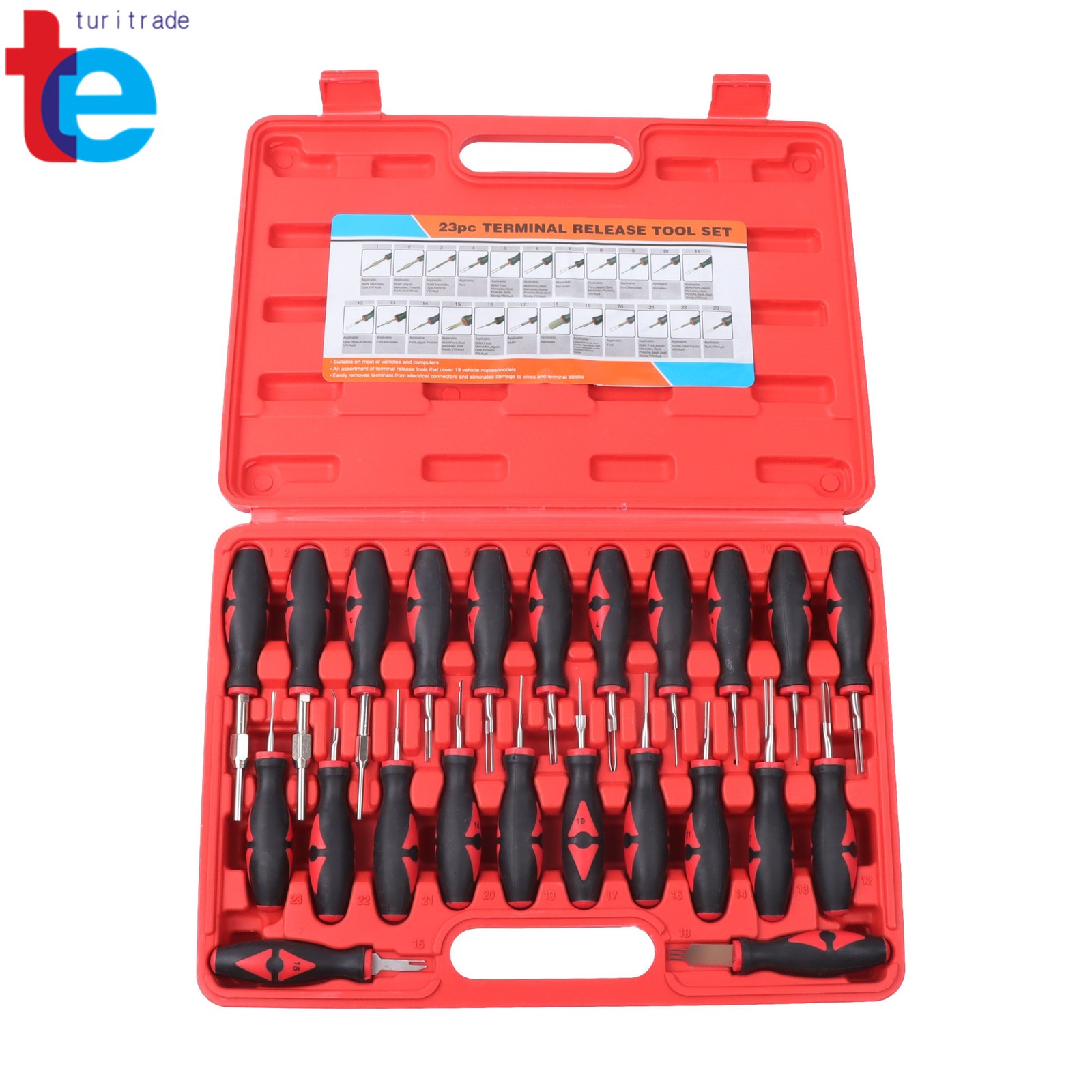 23Pcs Terminal Release Kit Universal Wire Connector Removal Pin Release Tool