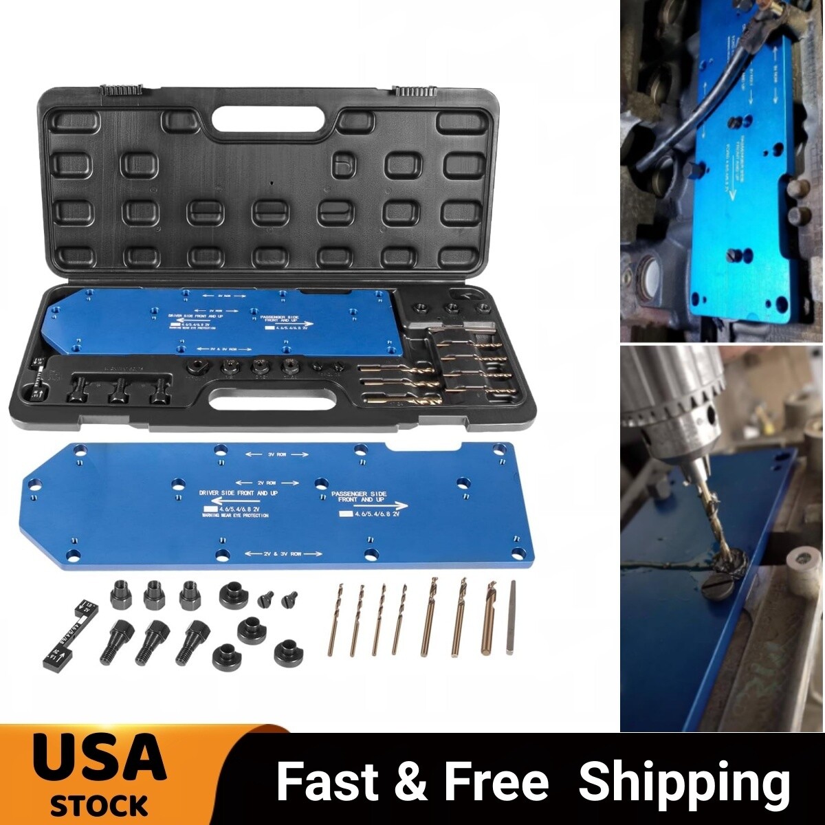 71600 Broken Exhaust Manifold Drill Template for Ford V10 2V 3V 4.6L 5.4L 6.8L