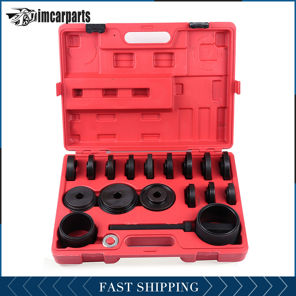 23PCS Front Wheel Drive Bearing Press Tool Removal Adapter Puller Pulley Kit FWD