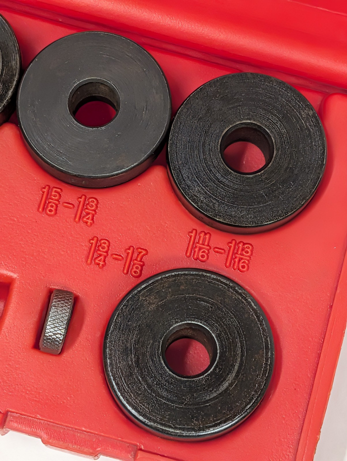 Snap-On A158B Bushing Driver 10pc Set w/ Case Vintage 1988 Heavy Duty Underline