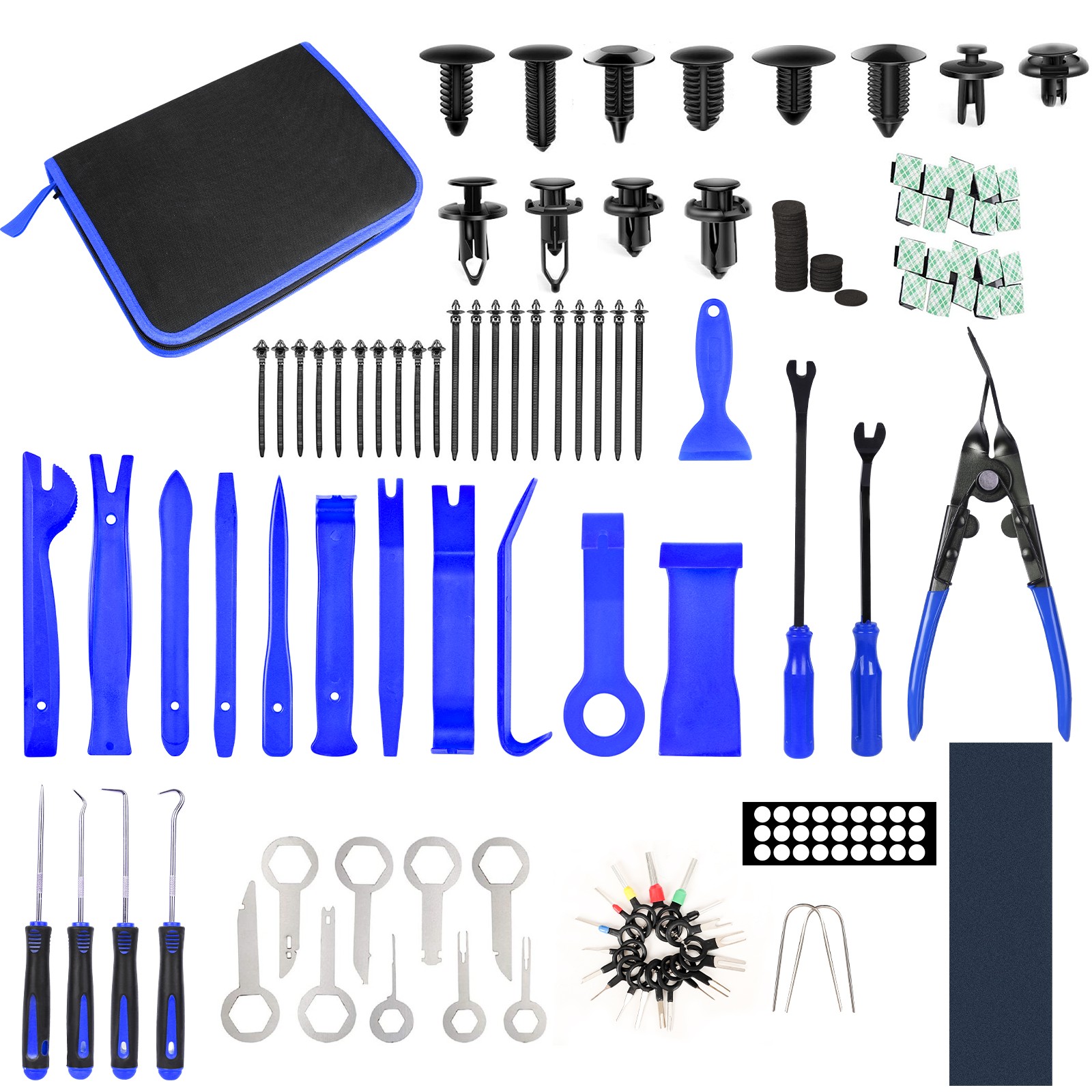 Car Door Trim Removal Tool Pry Panel Dash Radio Body Clip Installer Kit Set 238x