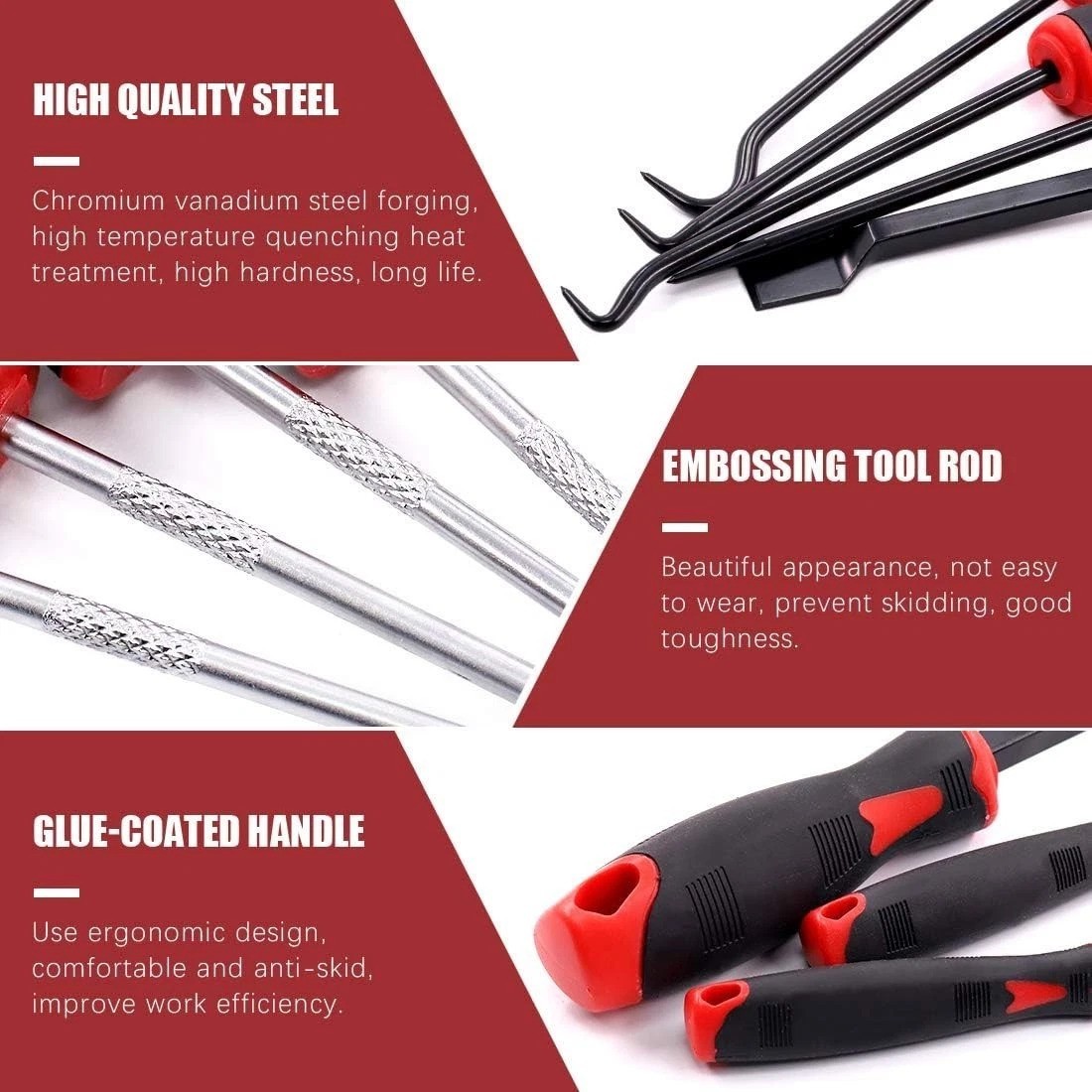 9-Pc Magnetic Hook Tool Kit for Precise Automotive & Electronic Repairs