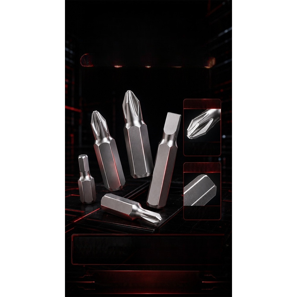 100 Pc SFor crewdriver Bit Set For cr V Steel for For cr V Hex Slotted Types