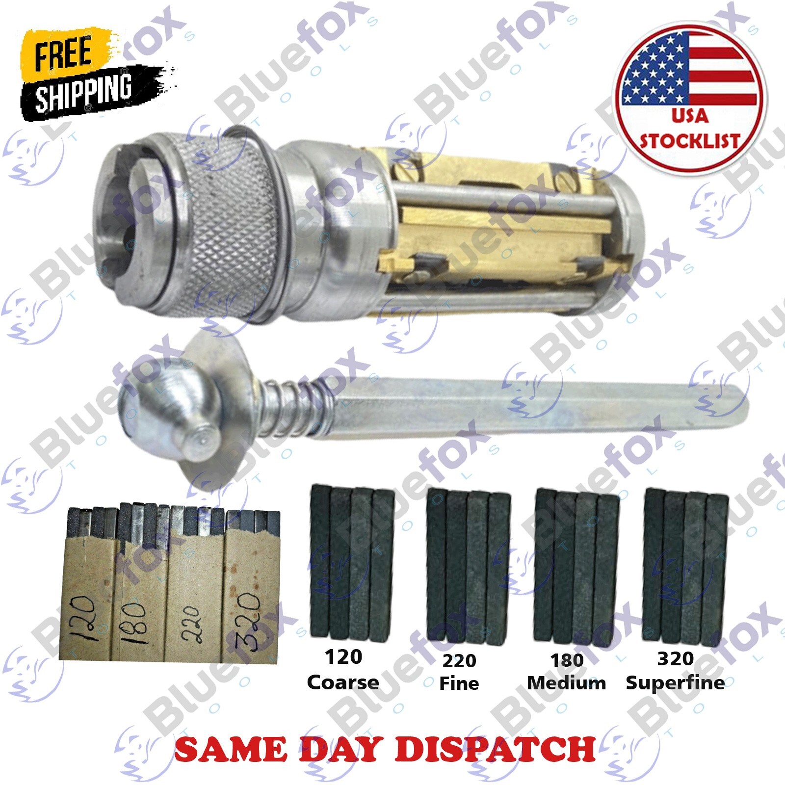 Cylinder Engine Hone Kit 45 to 65mm Honing Machine With 8set Multi Grit Stones