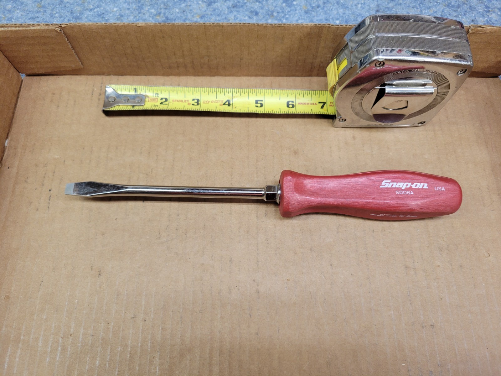 Snap-On USA Metallic Red 6″ Straight Blade Screwdriver No SDD6A Nice!