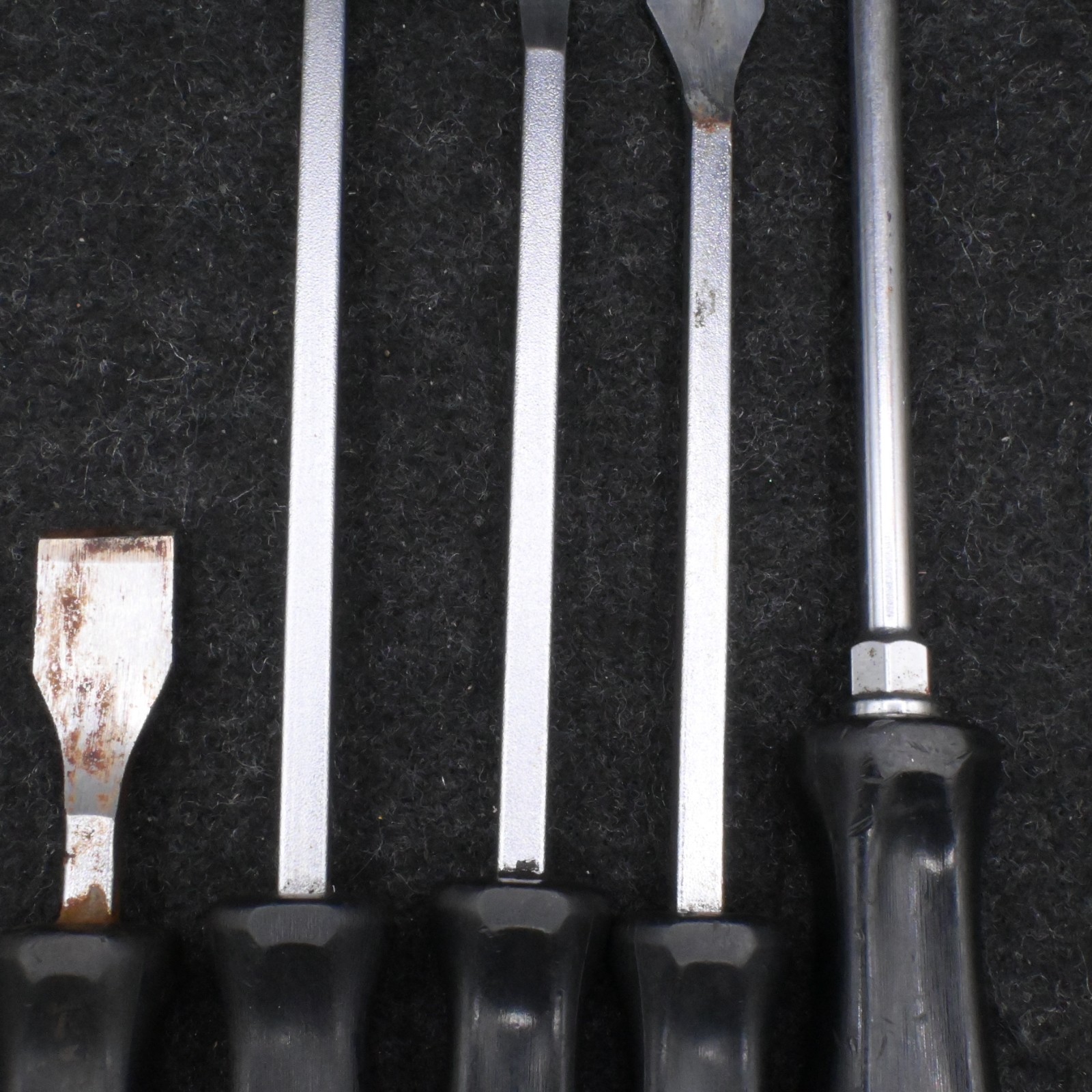 Snap-on Tools USA Classic Black Handled Rigid Carbon/Gasket Scraper 5 Pcs. Set