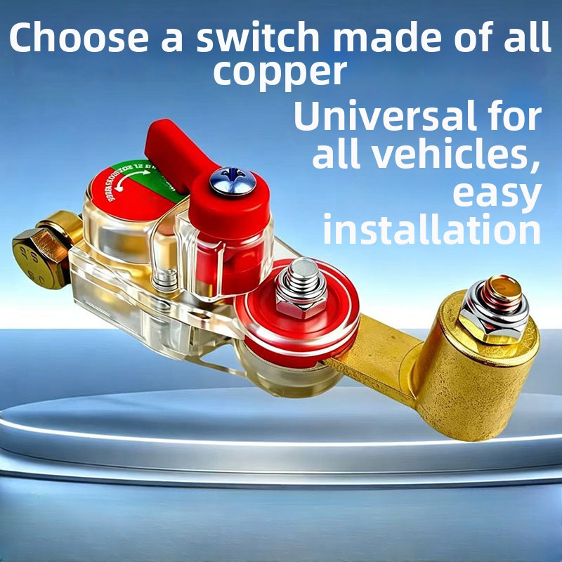Off Switch For battery Disconnect Brass 12V 24V for Vehicle Power Isolation