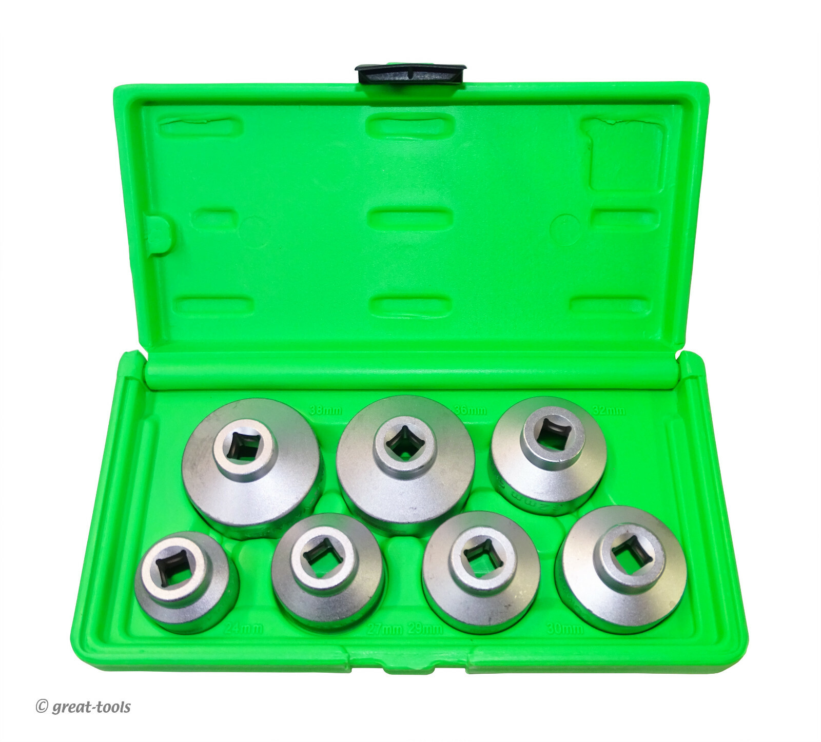 OIL FILTER REMOVAL SOCKET SET – automotive oil canister cartridge cap sockets